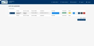 symfony saas, crm développé sur mesure, liste des armoires