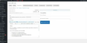 Envoie de notification de maintenance dans le plugin wordpress développé