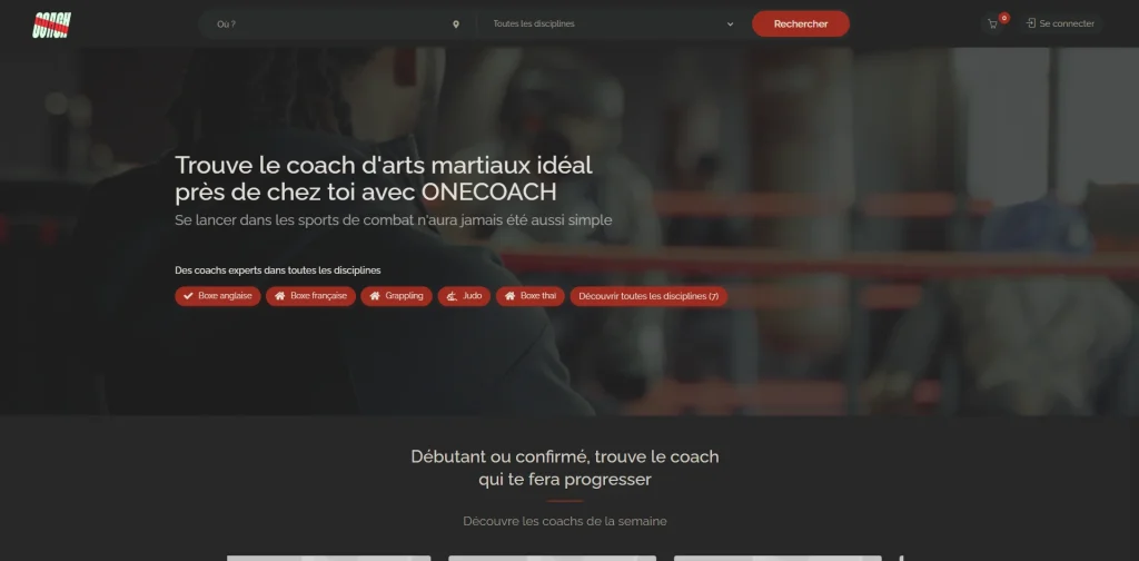 Modification des filtres page d'accueil