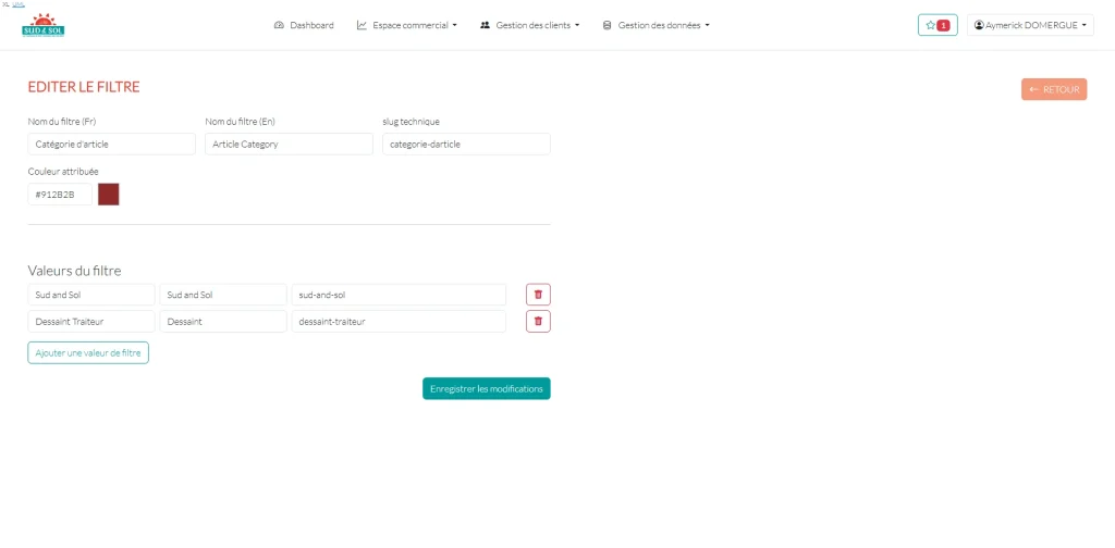 Filtres manuels generateur de leads php symfony