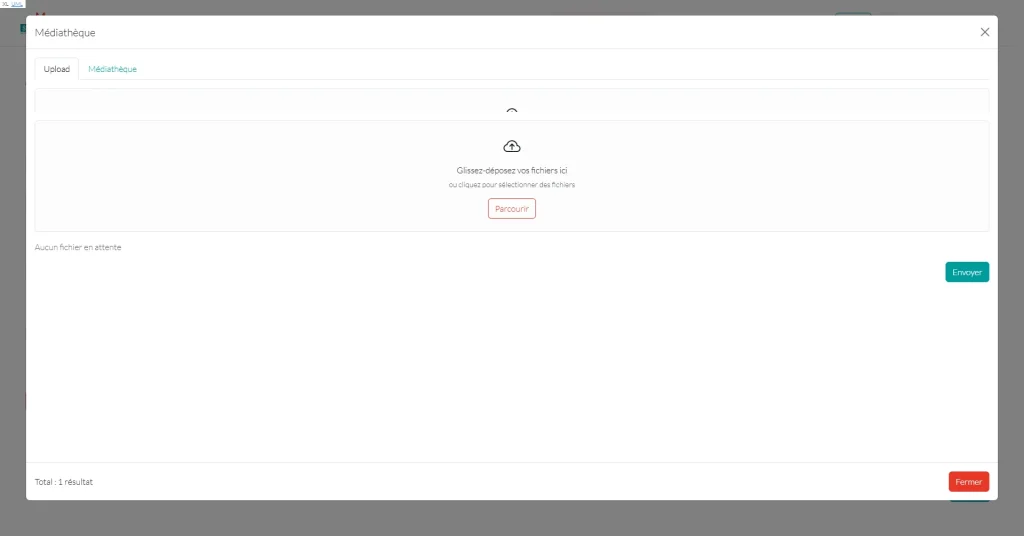 Upload mediatheque symfony php crm sur mesure