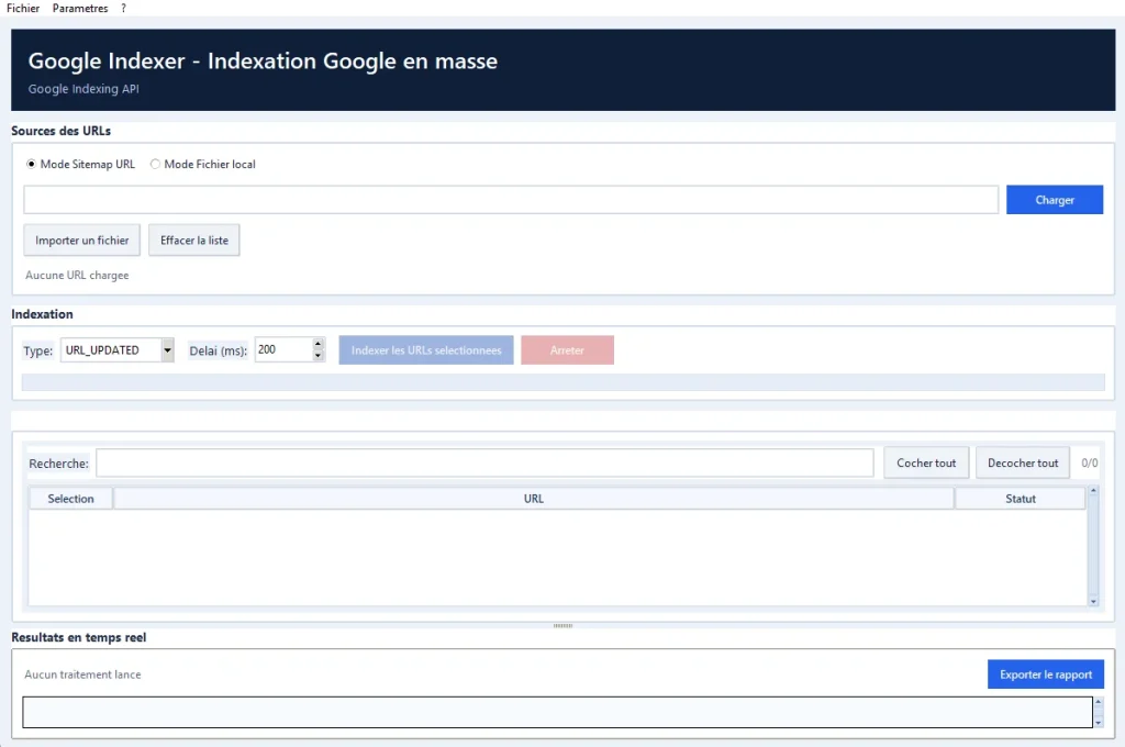 logiciel d'indexion de masse google