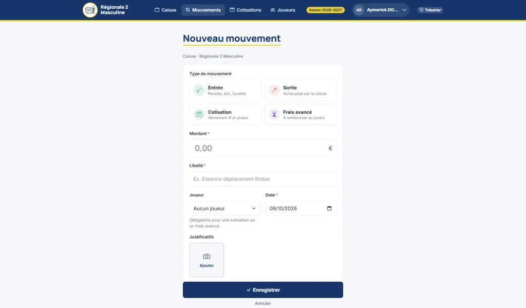 Nouveau mouvement, app symfony sur mesure